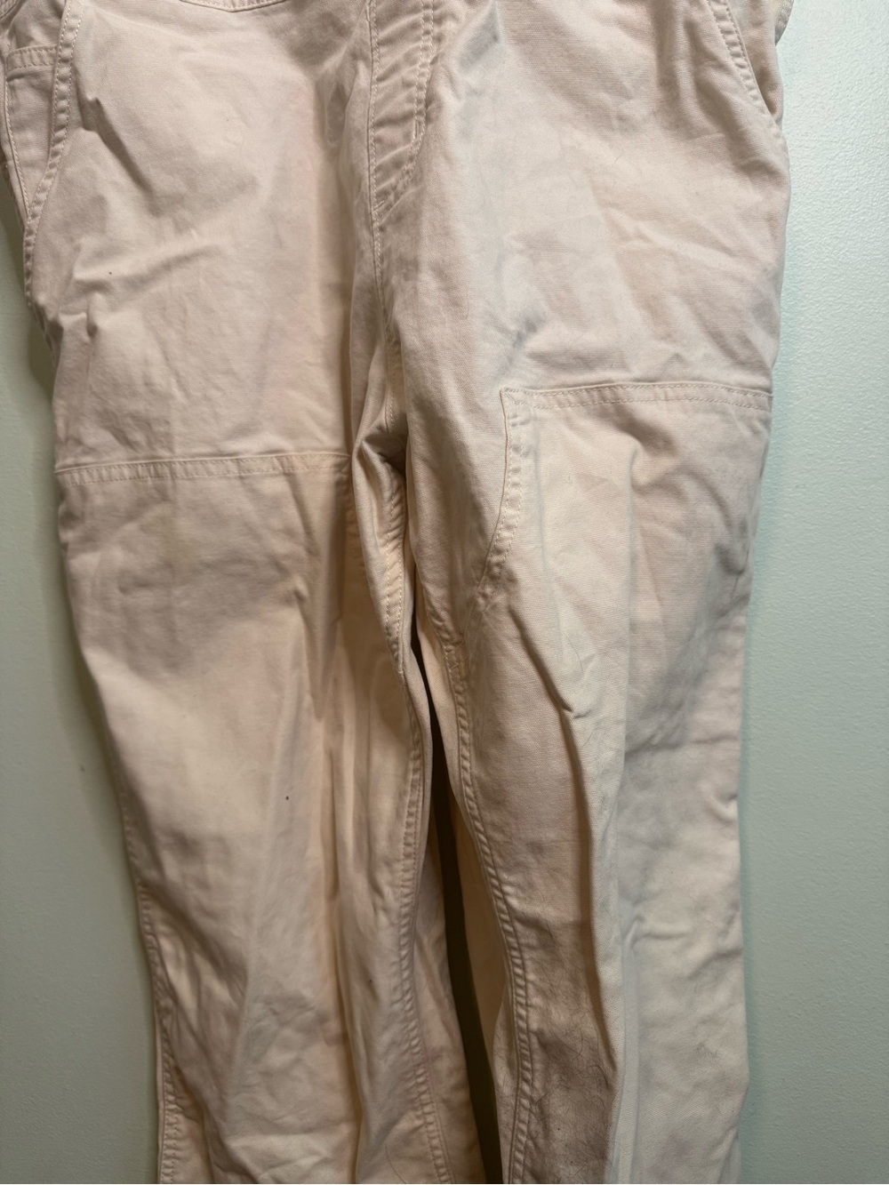 Carhartt Women's Khaki Cotton Overalls (L) - Picture 7 of 9